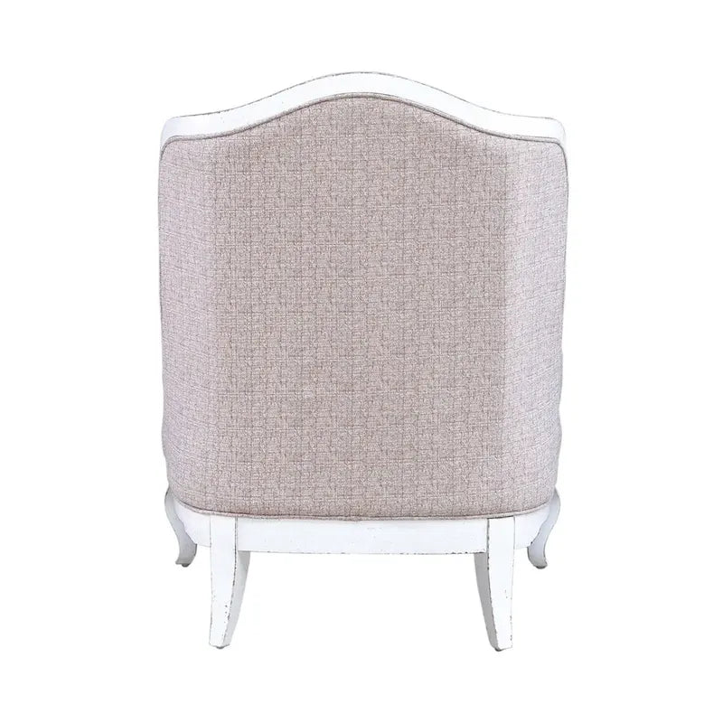 Magnolia Manor Antique White Upholstered Accent Chair
