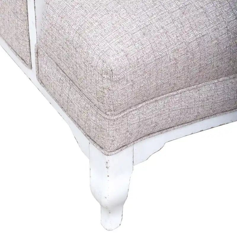 Magnolia Manor Antique White Upholstered Accent Chair