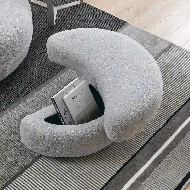 39 W Oversized Swivel Chair,moon storage ottoman,Loveseat Circle Swivel Barrel Chairs Cuddle Sofa Lounger Armchair,4 Pillows