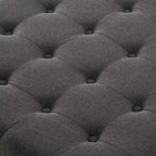 Large Square Storage Ottoman Upholstered Button Tufted Coffee Table - 30 W x 30 D x 18 H.