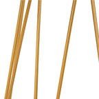 Moasis 2-Tier Round End Side Table Faux Marble Top for Living Room