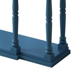 Retro Senior Console Table for Hallway Living Room Bedroom with 4 Storage Drawers and 1 Shelf