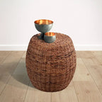 Java Wicker End Table