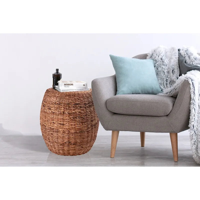 Java Wicker End Table