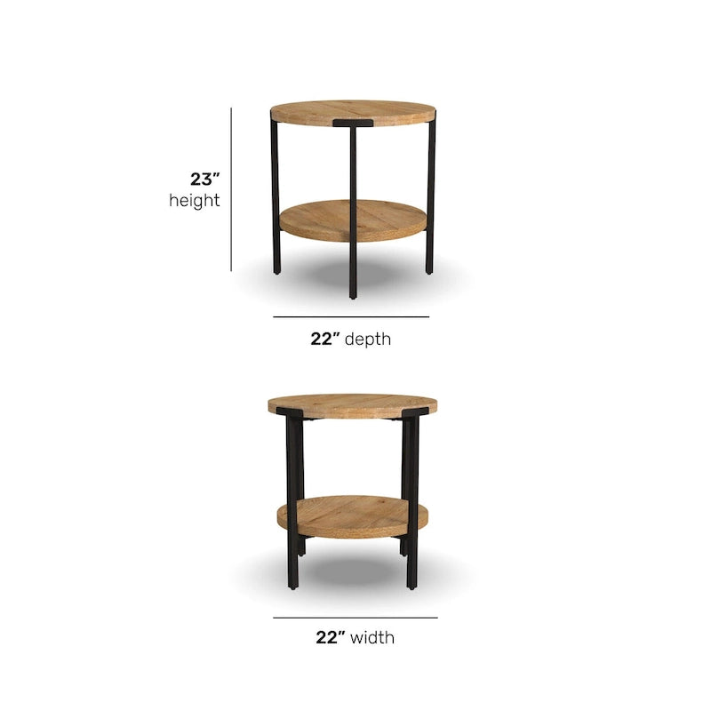 Millwork Round End Table