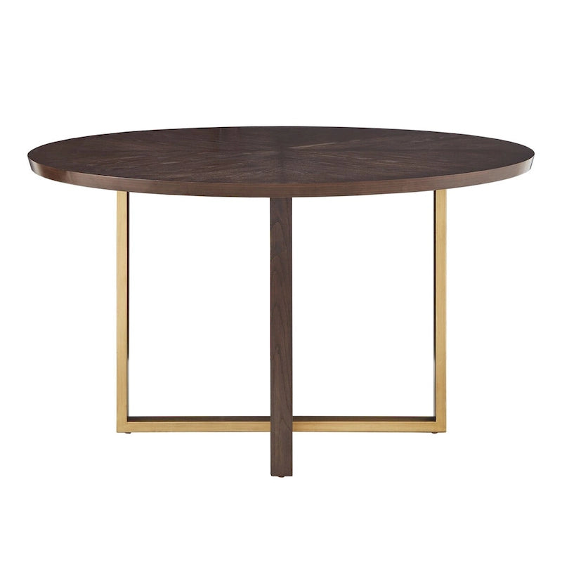 Andrea Espresso 54-inch Round Dining Table by iNSPIRE Q Modern - 54  Round Dining Table