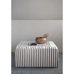 Wool Kilim Upholstered Coffee Table Ottoman