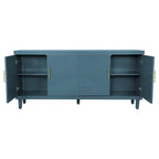 70.07 Large Size 4-Door Cabinet, Same as Living Room, Kitchen, Bedroom, Hallway ,Olive Green,Navy Blue,Peacock Blue