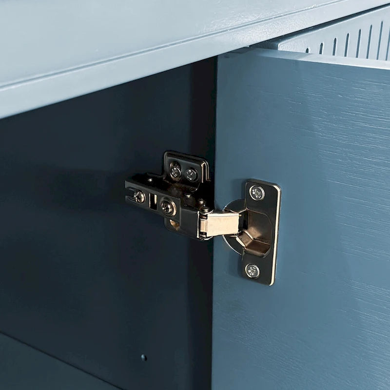 70.07 Large Size 4-Door Cabinet, Same as Living Room, Kitchen, Bedroom, Hallway ,Olive Green,Navy Blue,Peacock Blue