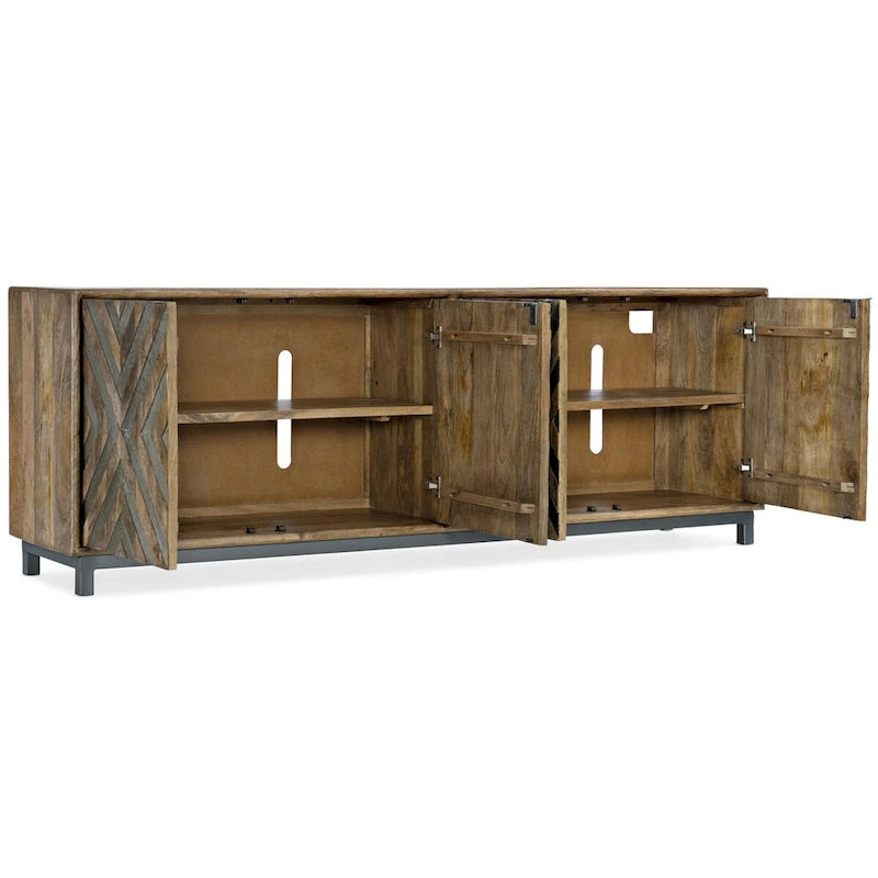 Four-Door Entertainment Console - 86 W x 30 H x 18 D