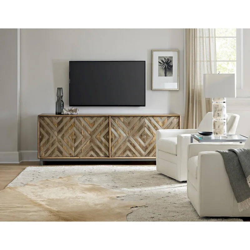 Four-Door Entertainment Console - 86 W x 30 H x 18 D