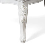 Furniture of America Eugene Traditional Solid Wood Dining Arm Chairs with Nailhead Trim and Cabriole Legs (Set of 2)