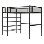Twin Loft Bed with Four Shelves