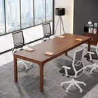 6.5FT Conference Table, Large Meeting Table with Metal Legs for Conference Room, Office