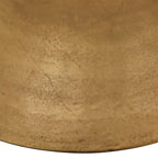 Galena 40  Wide Cast Aluminum Dining Table, Gold