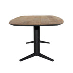 Lydia 102  Wide Teak Dining Table, Black