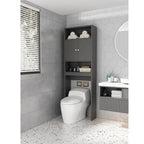 Home Bathroom Shelf Over-The-Toilet, Bathroom Storage Cabinet Organizer Space Saver