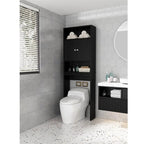 Home Bathroom Shelf Over-The-Toilet, Bathroom Storage Cabinet Organizer Space Saver