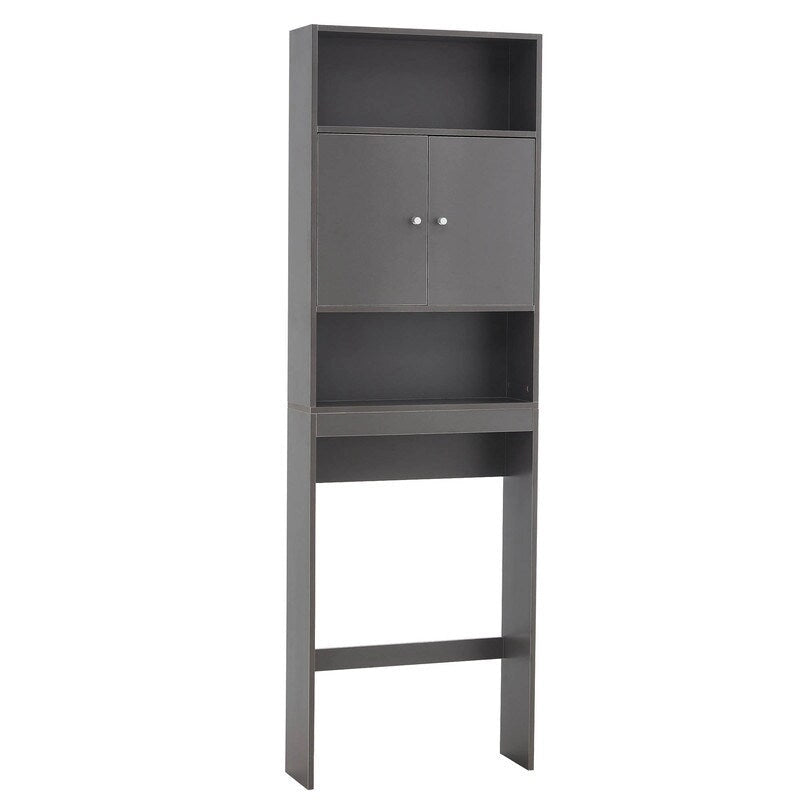 Home Bathroom Shelf Over-The-Toilet, Bathroom Storage Cabinet Organizer Space Saver