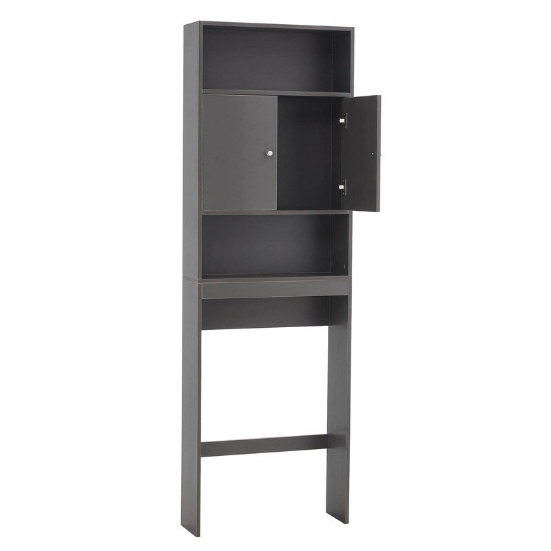 Home Bathroom Shelf Over-The-Toilet, Bathroom Storage Cabinet Organizer Space Saver