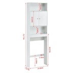 Home Bathroom Shelf Over-The-Toilet, Bathroom Storage Cabinet Organizer Space Saver