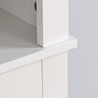 Bathroom Wooden Storage Cabinet Over-The-Toilet Space Saver - 23.62 x 7.72 x 67.32 inch