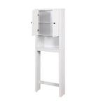 Bathroom Wooden Storage Cabinet Over-The-Toilet Space Saver - 23.62 x 7.72 x 67.32 inch