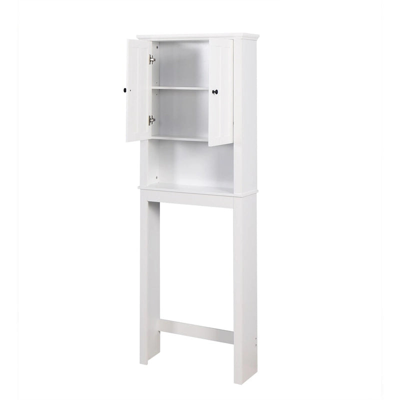 Bathroom Wooden Storage Cabinet Over-The-Toilet Space Saver - 23.62 x 7.72 x 67.32 inch