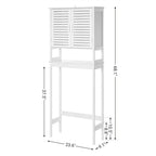 Over the Toilet Storage Cabinet - 9.1 D x 23.6 W x 68.1 H