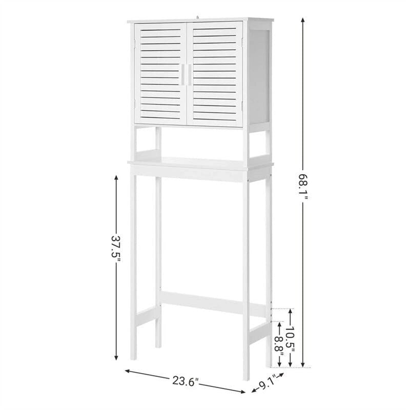 Over the Toilet Storage Cabinet - 9.1 D x 23.6 W x 68.1 H