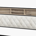 Moasis Upholstered Headboard Platform Bed Frame