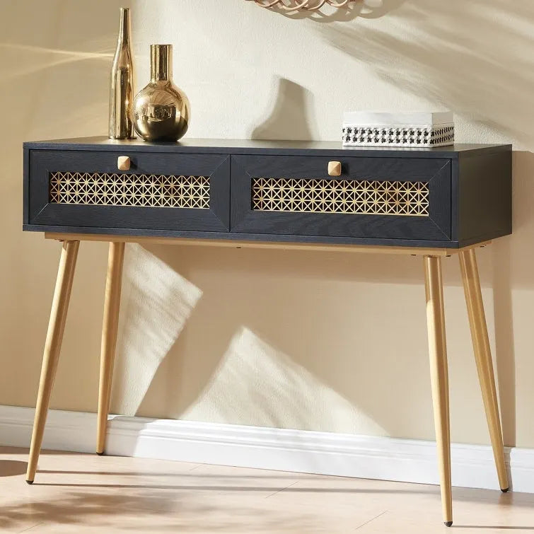 41.9  Wood 2-Drawer Entryway Console Table
