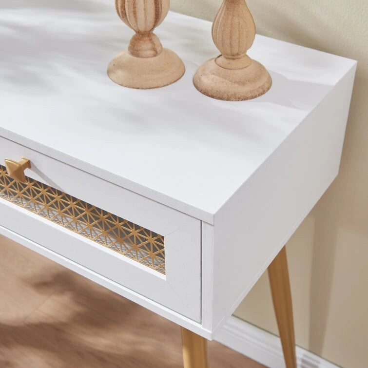 41.9  Wood 2-Drawer Entryway Console Table
