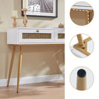 41.9  Wood 2-Drawer Entryway Console Table
