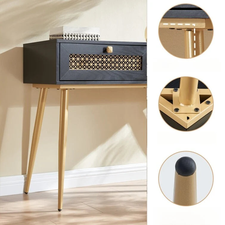 41.9  Wood 2-Drawer Entryway Console Table