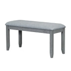 Contemporary 6-Piece 78inch Extendable Pedestal Dining Table Set