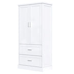 64  Tall Bathroom Storage Cabinet with Two Doors, Drawers