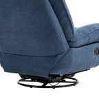 Modern Chenille 360-Degree Swivel Recliner, Set of 1