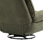 Modern Chenille 360-Degree Swivel Recliner, Set of 1