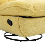 Modern Chenille 360-Degree Swivel Recliner, Set of 1