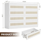 8 Drawer Double Dresser, Wooden Dresser Chest