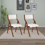 Vintage Fabric Upholstered Foldable Chairs, Set of 2