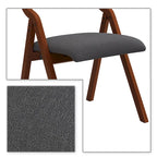 Vintage Fabric Upholstered Foldable Chairs, Set of 2