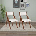 Vintage Fabric Upholstered Foldable Chairs, Set of 2