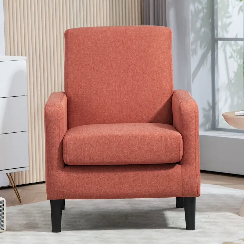 US Pride Furniture Minimalist Elegant Style Armchair with Solid Wood Frame Construction and New Soft Sponge