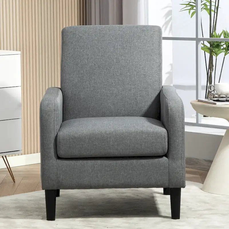 US Pride Furniture Minimalist Elegant Style Armchair with Solid Wood Frame Construction and New Soft Sponge