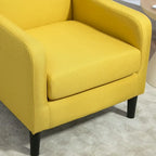 US Pride Furniture Minimalist Elegant Style Armchair with Solid Wood Frame Construction and New Soft Sponge