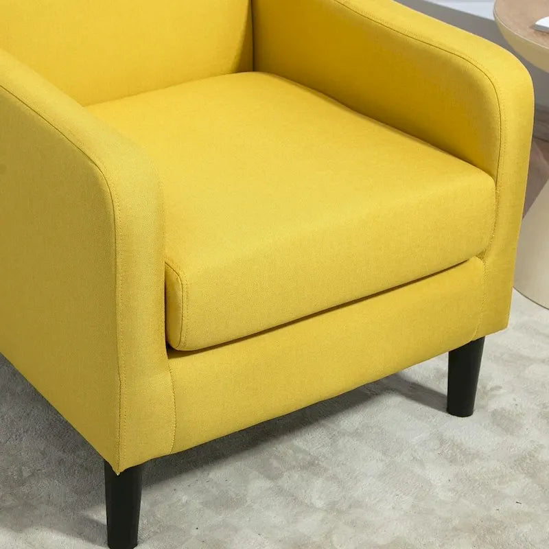 US Pride Furniture Minimalist Elegant Style Armchair with Solid Wood Frame Construction and New Soft Sponge