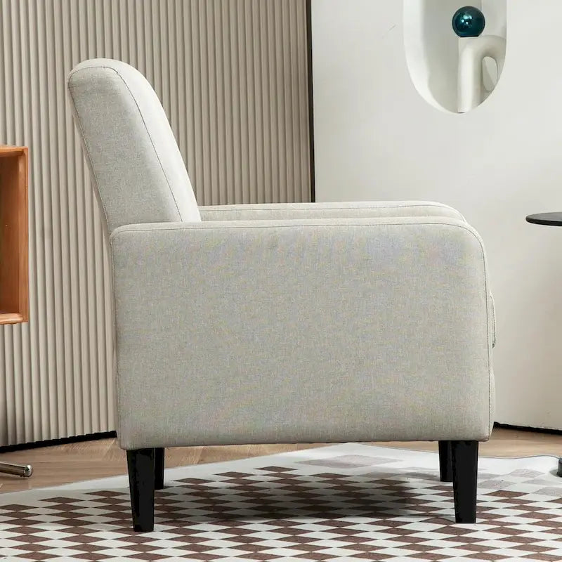 US Pride Furniture Minimalist Elegant Style Armchair with Solid Wood Frame Construction and New Soft Sponge