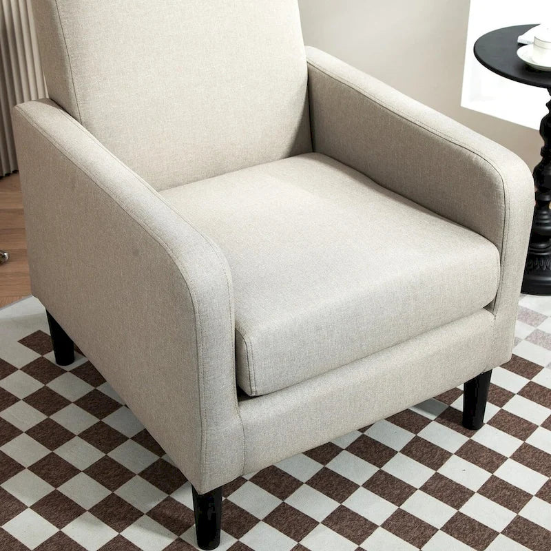 US Pride Furniture Minimalist Elegant Style Armchair with Solid Wood Frame Construction and New Soft Sponge